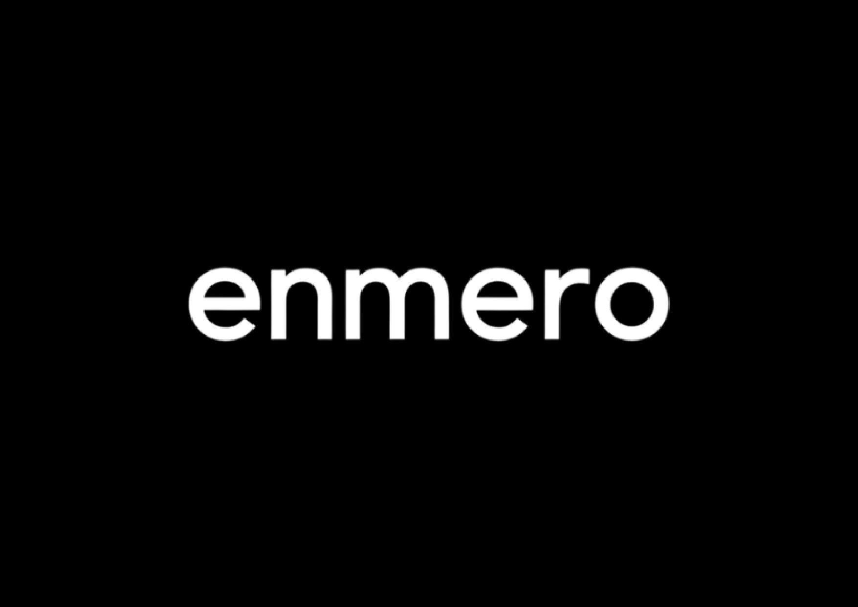 Enmero Official Logo — Dark Minimalist Identity